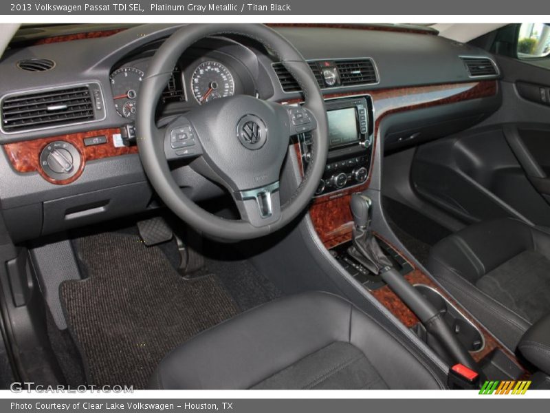 Platinum Gray Metallic / Titan Black 2013 Volkswagen Passat TDI SEL