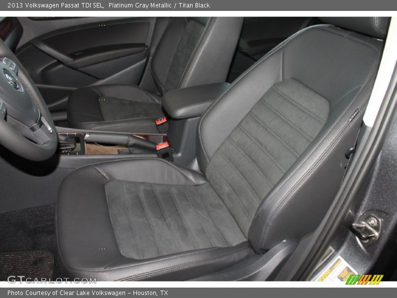 Platinum Gray Metallic / Titan Black 2013 Volkswagen Passat TDI SEL