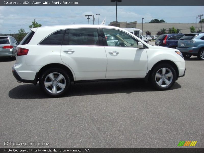 Aspen White Pearl / Parchment 2010 Acura MDX