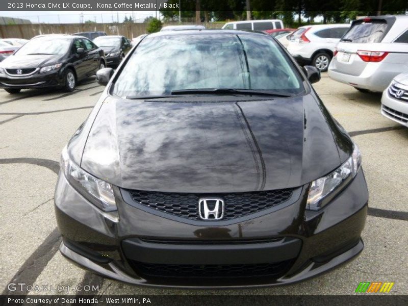Kona Coffee Metallic / Black 2013 Honda Civic LX Coupe
