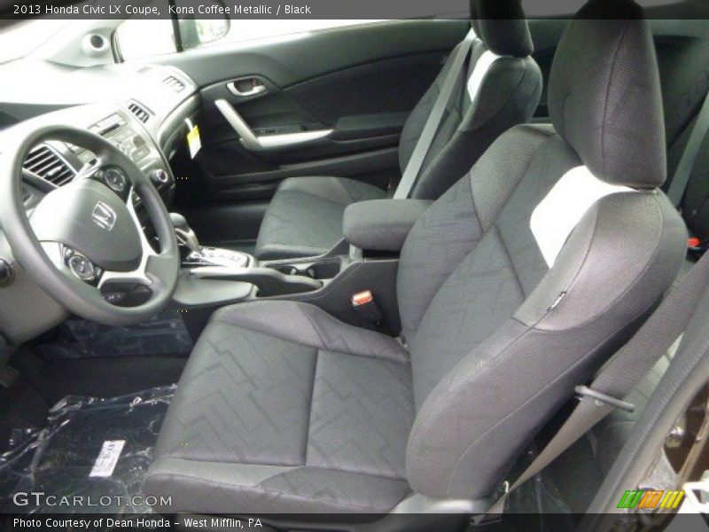 Kona Coffee Metallic / Black 2013 Honda Civic LX Coupe