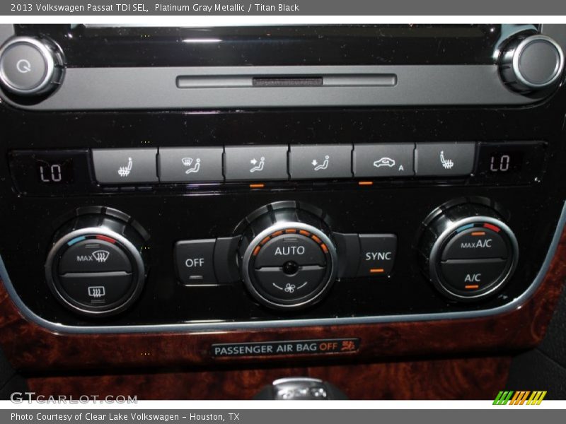 Platinum Gray Metallic / Titan Black 2013 Volkswagen Passat TDI SEL