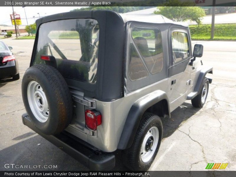 Silverstone Metallic / Agate Black 2001 Jeep Wrangler SE 4x4