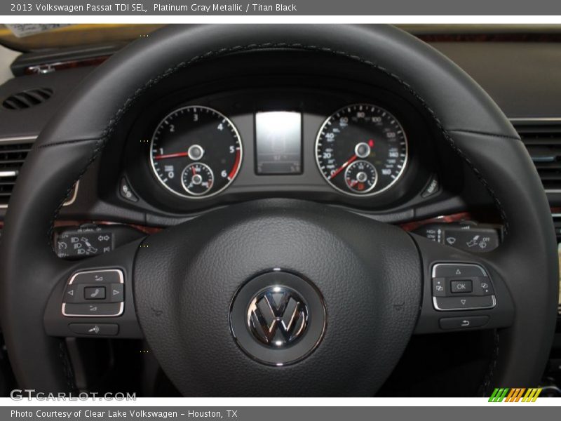 Platinum Gray Metallic / Titan Black 2013 Volkswagen Passat TDI SEL