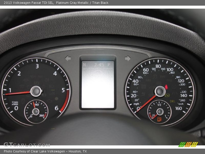 Platinum Gray Metallic / Titan Black 2013 Volkswagen Passat TDI SEL