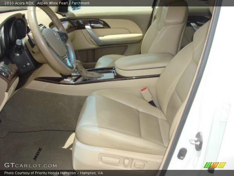 Aspen White Pearl / Parchment 2010 Acura MDX