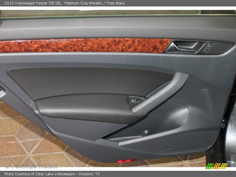 Platinum Gray Metallic / Titan Black 2013 Volkswagen Passat TDI SEL