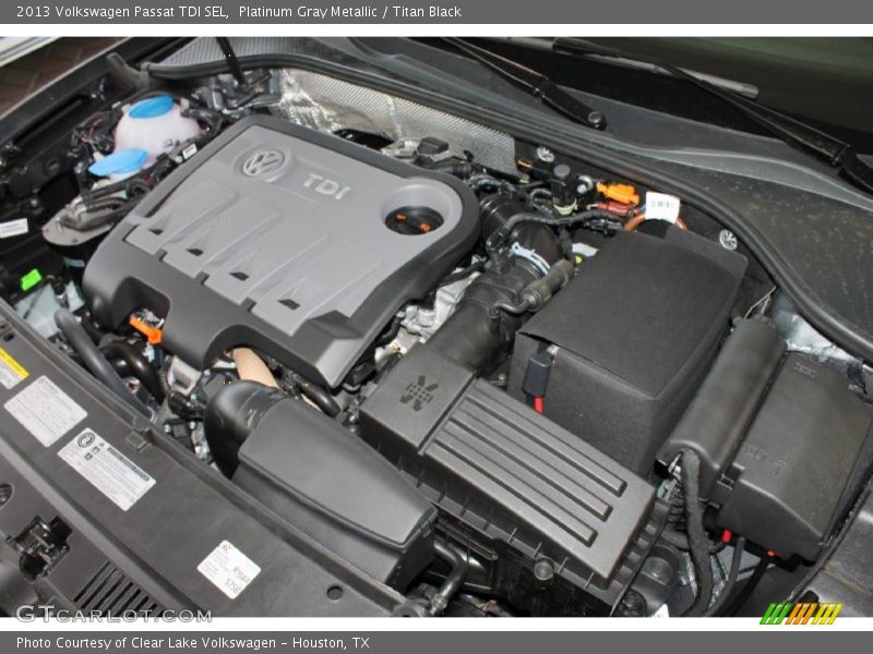 Platinum Gray Metallic / Titan Black 2013 Volkswagen Passat TDI SEL