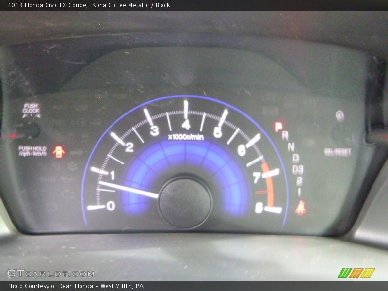 Kona Coffee Metallic / Black 2013 Honda Civic LX Coupe