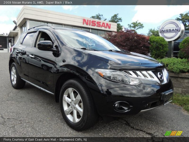 Super Black / Black 2009 Nissan Murano SL AWD