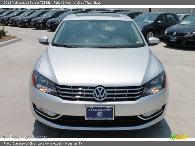 Reflex Silver Metallic / Titan Black 2013 Volkswagen Passat TDI SEL