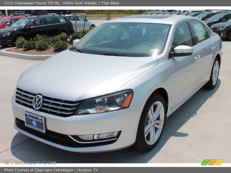 Reflex Silver Metallic / Titan Black 2013 Volkswagen Passat TDI SEL