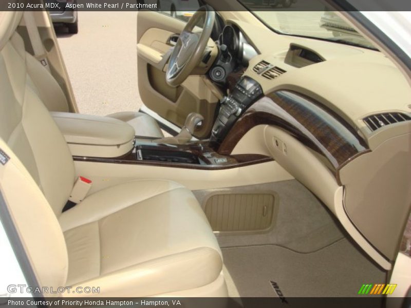 Aspen White Pearl / Parchment 2010 Acura MDX