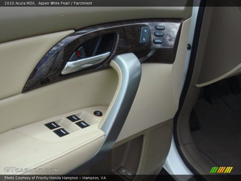 Aspen White Pearl / Parchment 2010 Acura MDX