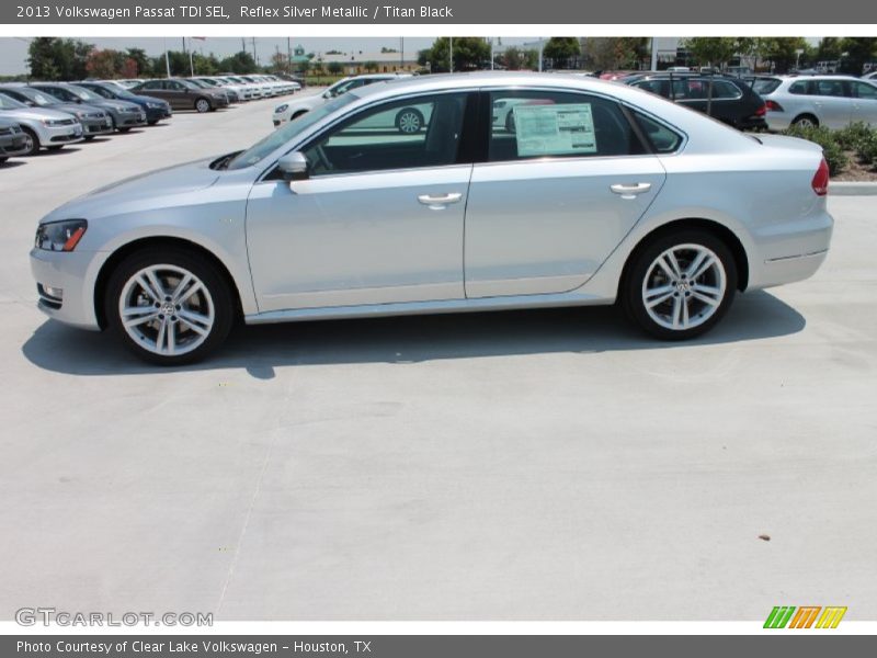 Reflex Silver Metallic / Titan Black 2013 Volkswagen Passat TDI SEL