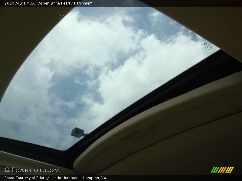 Aspen White Pearl / Parchment 2010 Acura MDX
