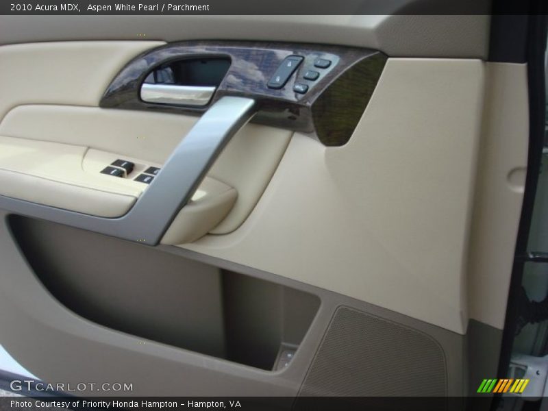 Aspen White Pearl / Parchment 2010 Acura MDX