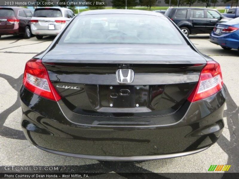 Kona Coffee Metallic / Black 2013 Honda Civic LX Coupe