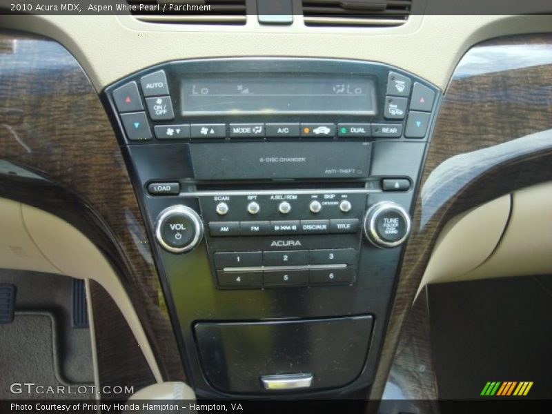 Aspen White Pearl / Parchment 2010 Acura MDX