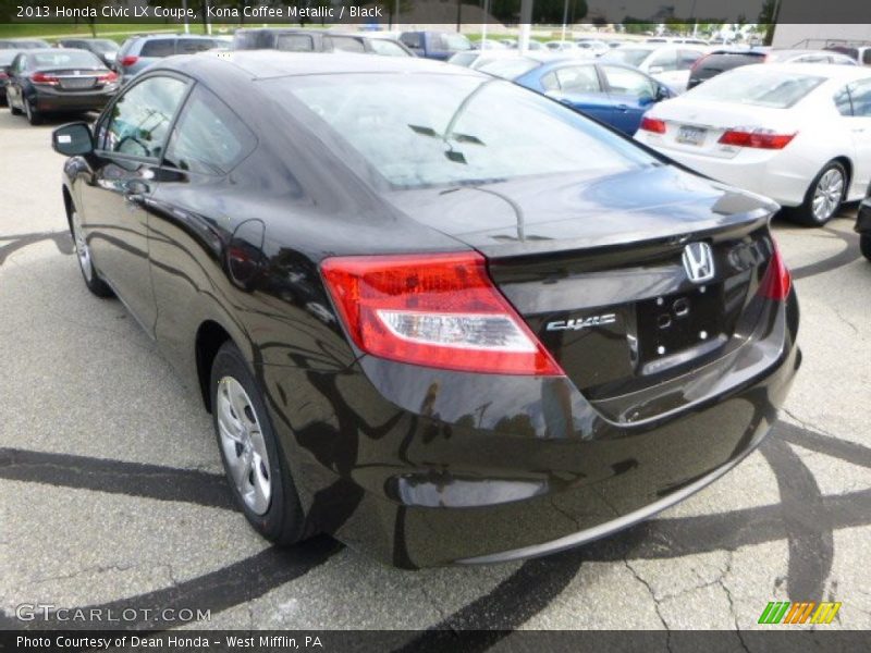 Kona Coffee Metallic / Black 2013 Honda Civic LX Coupe