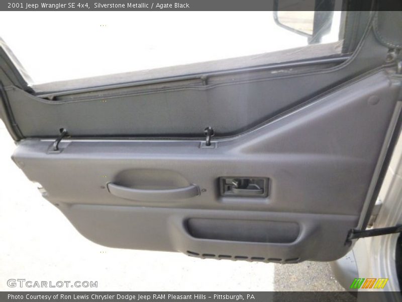 Silverstone Metallic / Agate Black 2001 Jeep Wrangler SE 4x4