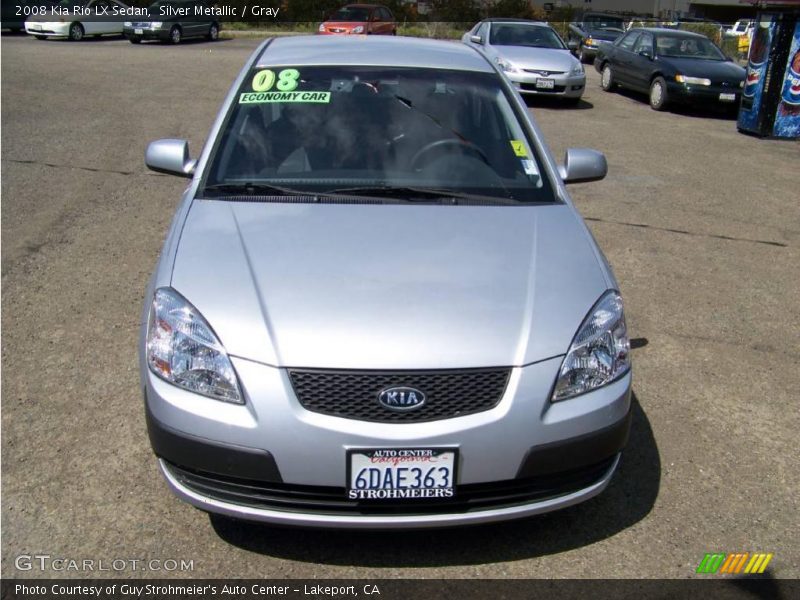 Silver Metallic / Gray 2008 Kia Rio LX Sedan