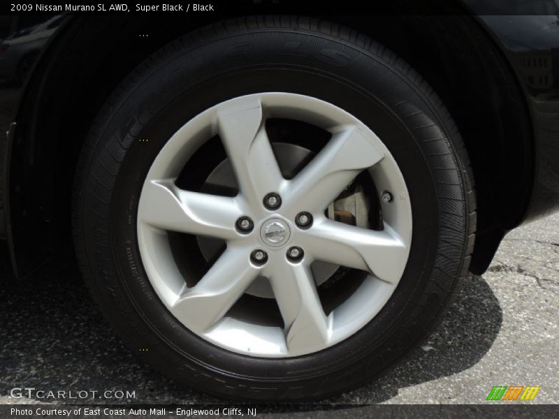 Super Black / Black 2009 Nissan Murano SL AWD