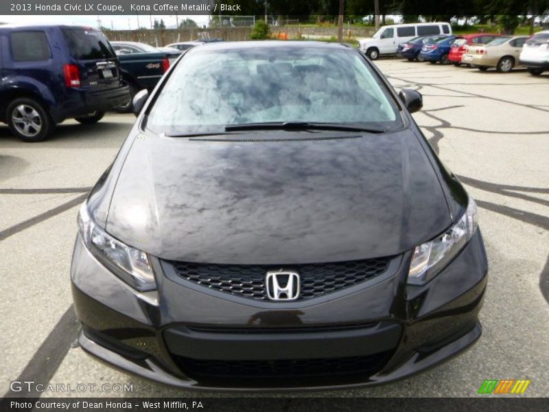Kona Coffee Metallic / Black 2013 Honda Civic LX Coupe