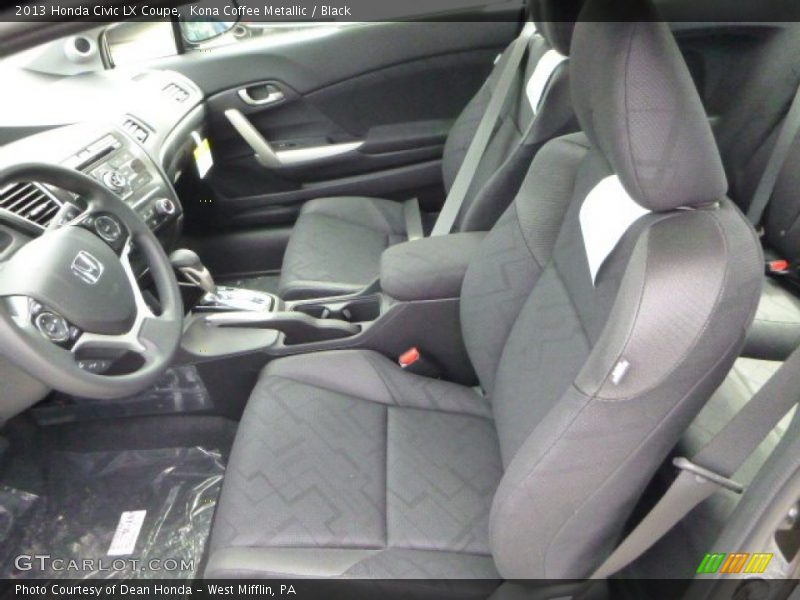 Kona Coffee Metallic / Black 2013 Honda Civic LX Coupe