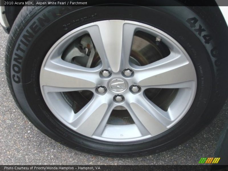Aspen White Pearl / Parchment 2010 Acura MDX