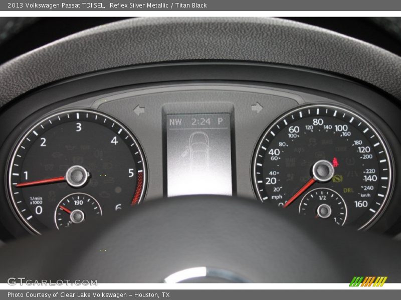 Reflex Silver Metallic / Titan Black 2013 Volkswagen Passat TDI SEL