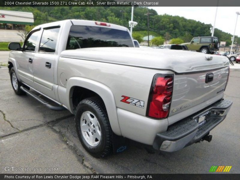 Silver Birch Metallic / Dark Charcoal 2004 Chevrolet Silverado 1500 Z71 Crew Cab 4x4