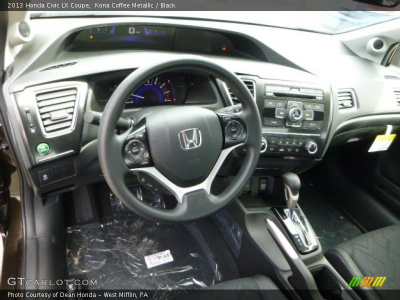 Kona Coffee Metallic / Black 2013 Honda Civic LX Coupe