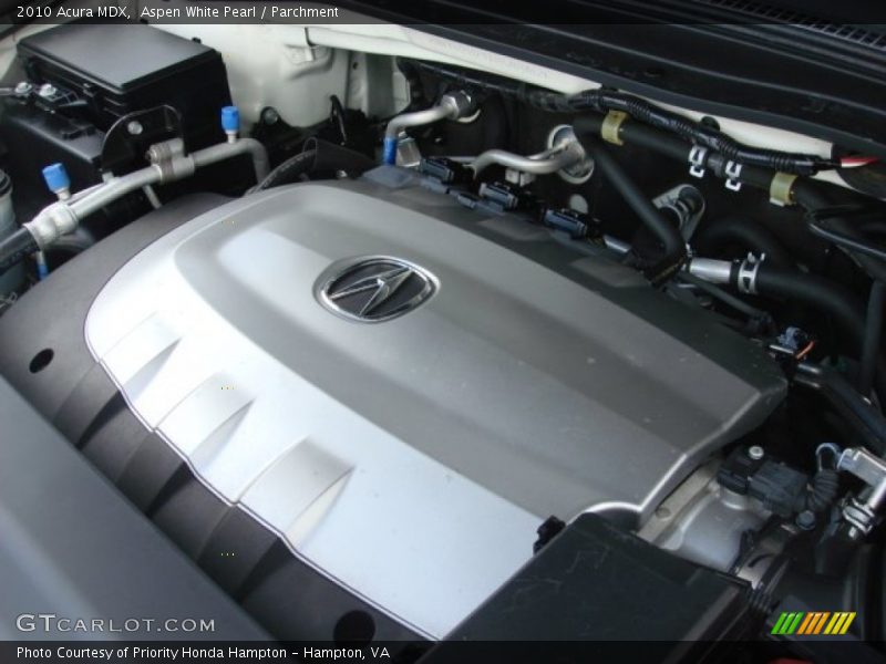 Aspen White Pearl / Parchment 2010 Acura MDX