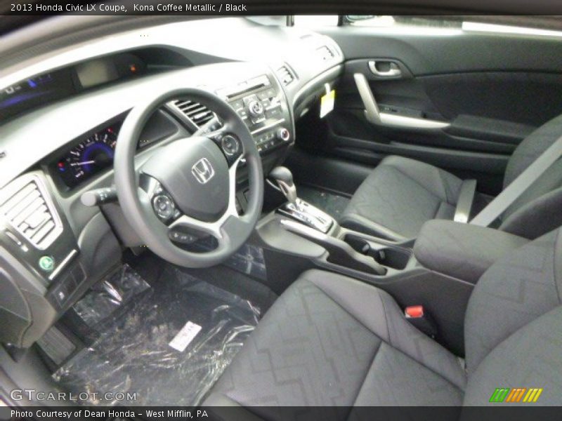 Kona Coffee Metallic / Black 2013 Honda Civic LX Coupe