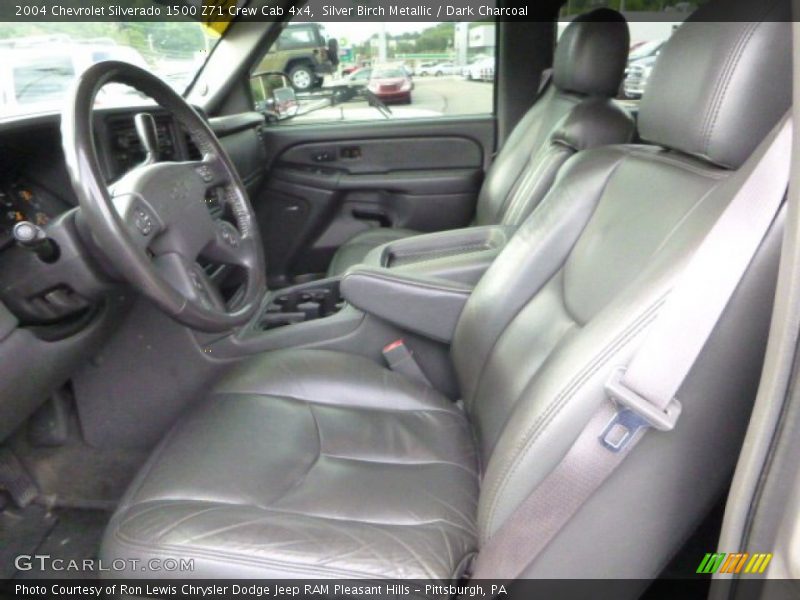 Silver Birch Metallic / Dark Charcoal 2004 Chevrolet Silverado 1500 Z71 Crew Cab 4x4