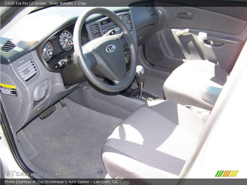 Silver Metallic / Gray 2008 Kia Rio LX Sedan