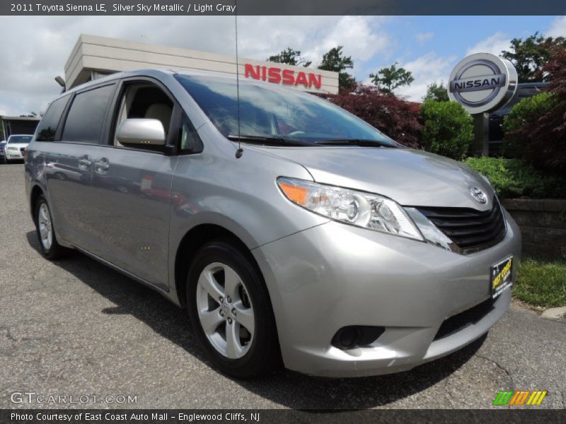 Silver Sky Metallic / Light Gray 2011 Toyota Sienna LE