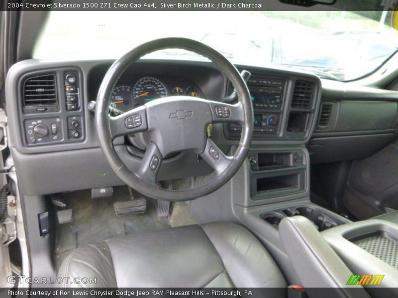 Silver Birch Metallic / Dark Charcoal 2004 Chevrolet Silverado 1500 Z71 Crew Cab 4x4
