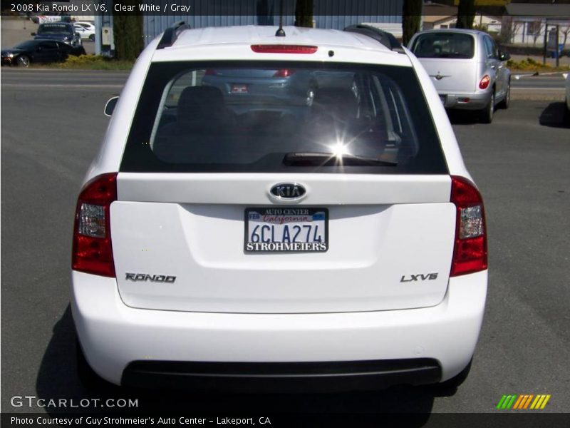 Clear White / Gray 2008 Kia Rondo LX V6