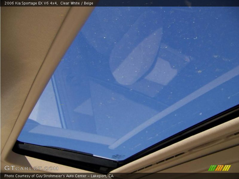 Clear White / Beige 2006 Kia Sportage EX V6 4x4