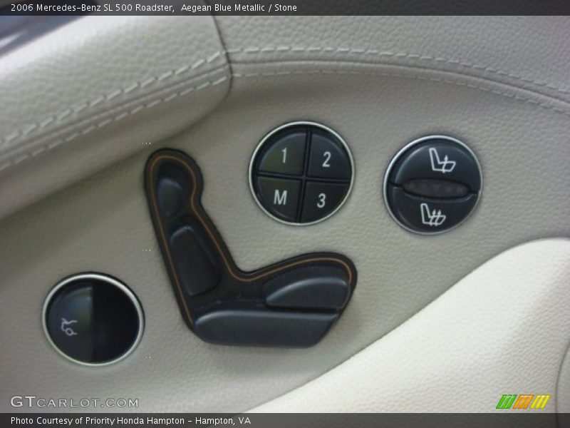 Aegean Blue Metallic / Stone 2006 Mercedes-Benz SL 500 Roadster