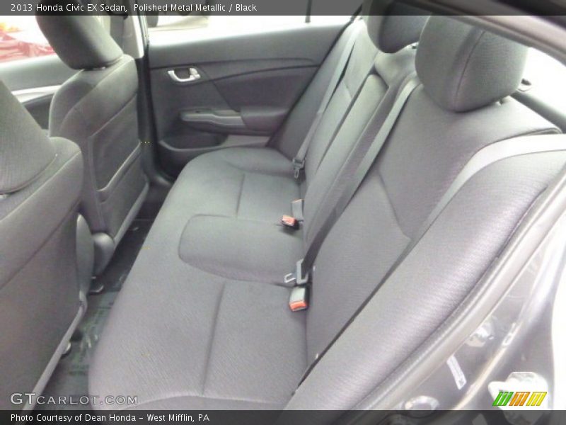 Polished Metal Metallic / Black 2013 Honda Civic EX Sedan