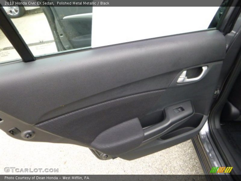 Polished Metal Metallic / Black 2013 Honda Civic EX Sedan