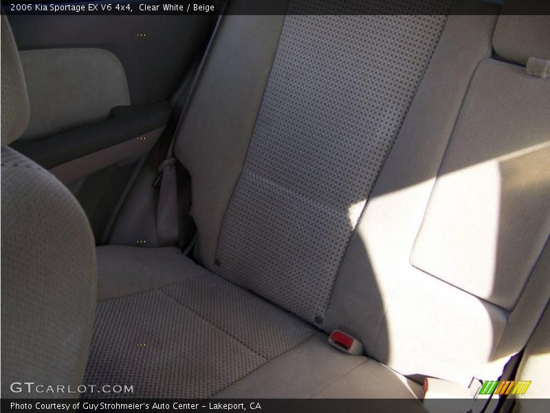 Clear White / Beige 2006 Kia Sportage EX V6 4x4