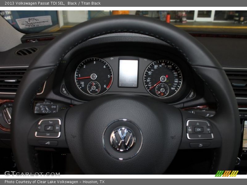 Black / Titan Black 2013 Volkswagen Passat TDI SEL