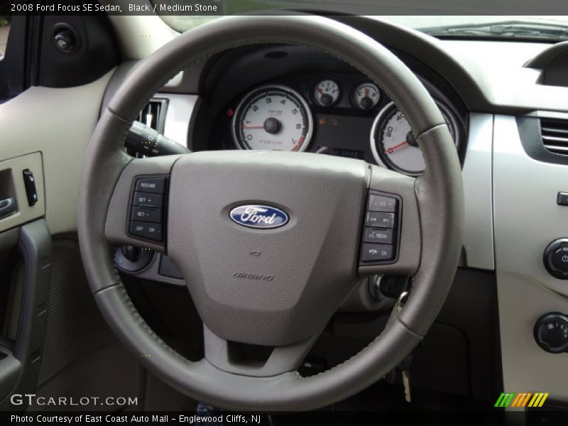 Black / Medium Stone 2008 Ford Focus SE Sedan