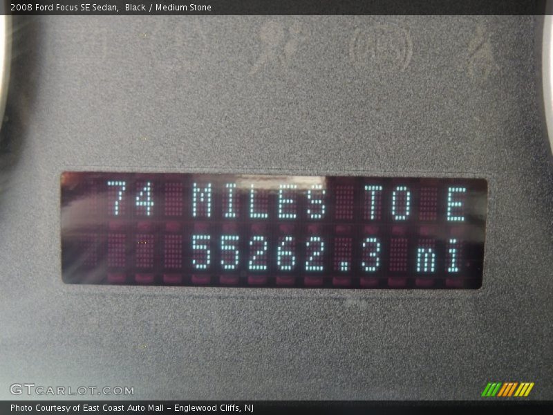 Black / Medium Stone 2008 Ford Focus SE Sedan
