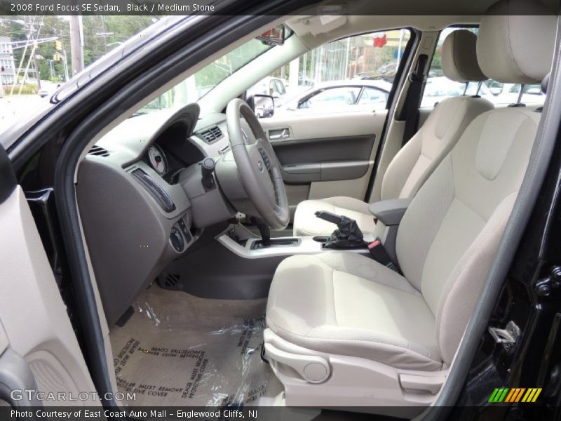 Black / Medium Stone 2008 Ford Focus SE Sedan