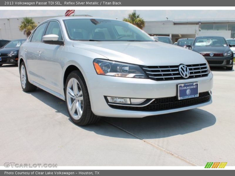 Reflex Silver Metallic / Titan Black 2013 Volkswagen Passat TDI SEL
